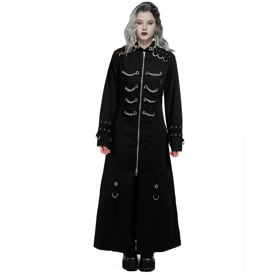 GOTHIC MEN'S HANDMADE CHAIN EYELET COAT