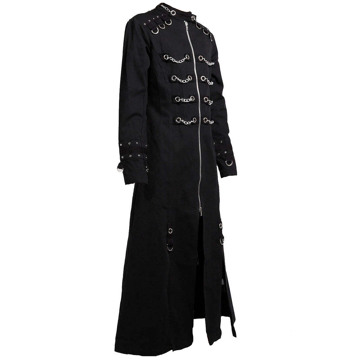 GOTHIC MEN'S HANDMADE CHAIN EYELET COAT