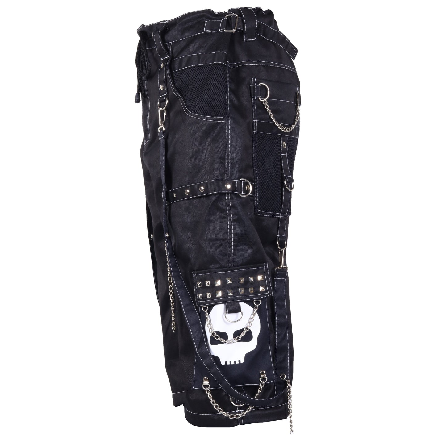 Gothic Bondage Black Big Skull Men's Alternative Punk Rock Emo Shorts/USA