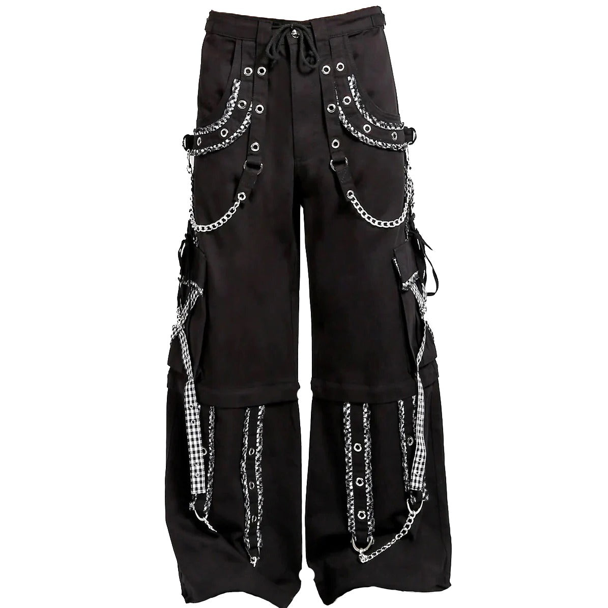 Gothic Men's Peep Dark Street Pant White