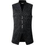 Prime Quality Handmade Black Men's Victorian Suit Vest Steampunk Gothic Waistcoat