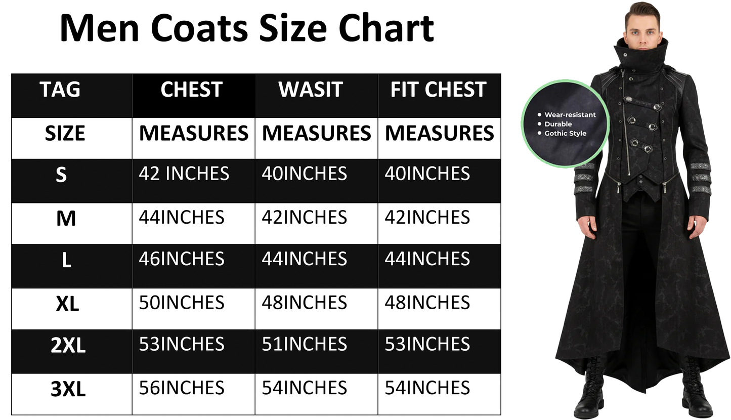 Scorpion Men's Hooded Trench Wax Coat Long Jacket Black Gothic Steampunk Long To Short Hooded Military Coat