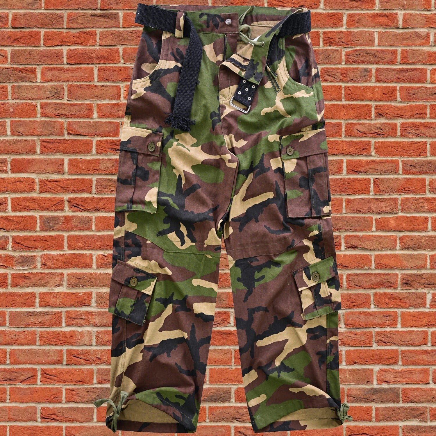 AKARMY Men's Cotton Casual Military Army Camo Combat Work Cargo Pants with 8 Pockets