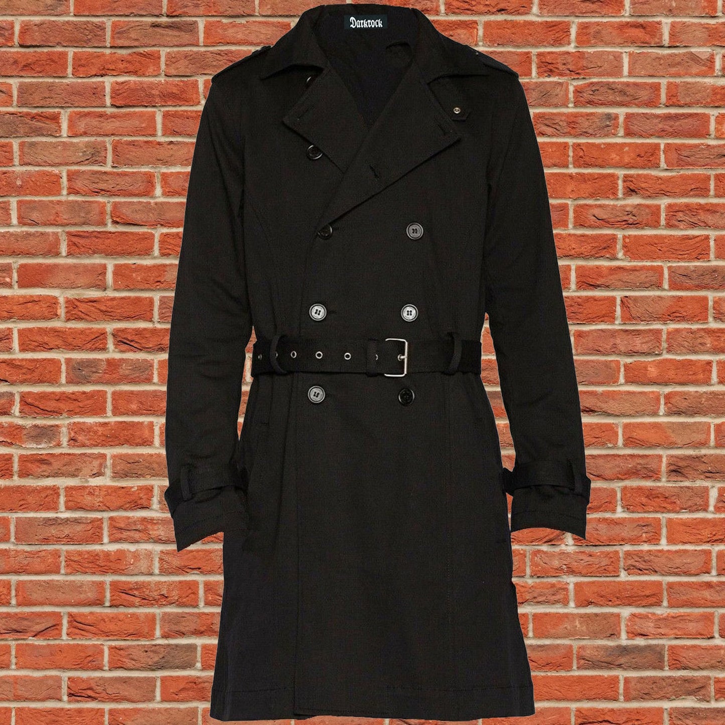 Gothic Spy Military Parade Band Army Gothic Jacket Coat Punk Rock Black Uniform