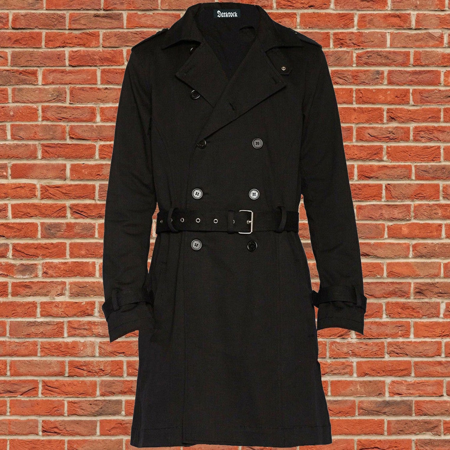 Gothic Spy Military Parade Band Army Gothic Jacket Coat Punk Rock Black Uniform