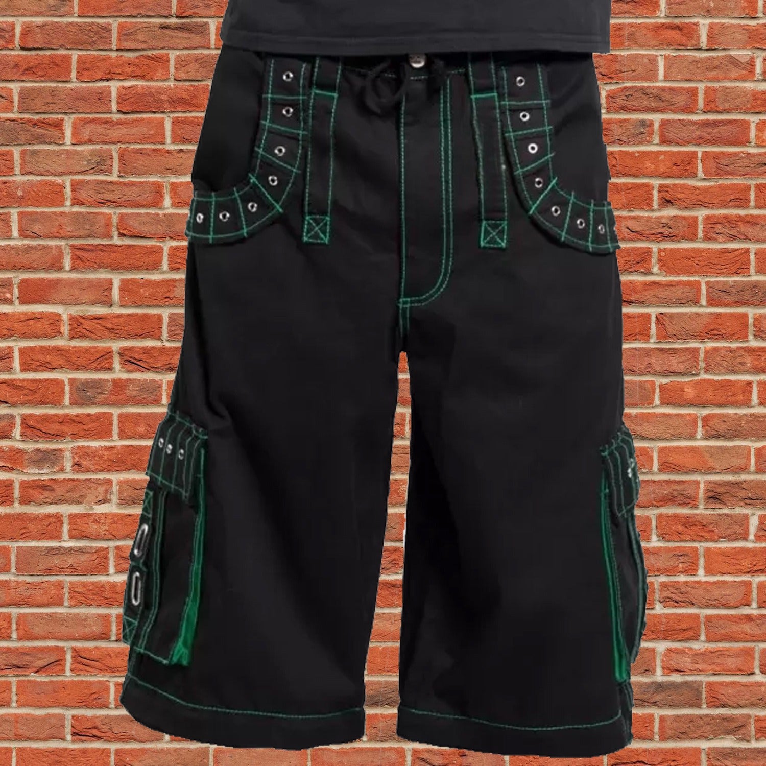 Men Bondage Trouser Gothic Transformer Baggy Shorts Trouser Emo/Shorts/Usa