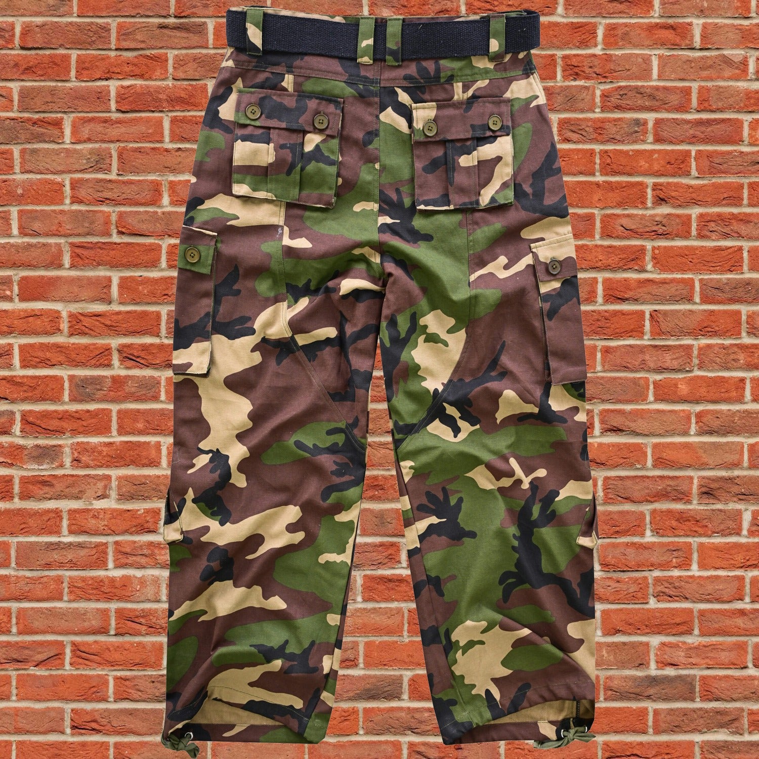 AKARMY Men's Cotton Casual Military Army Camo Combat Work Cargo Pants with 8 Pockets