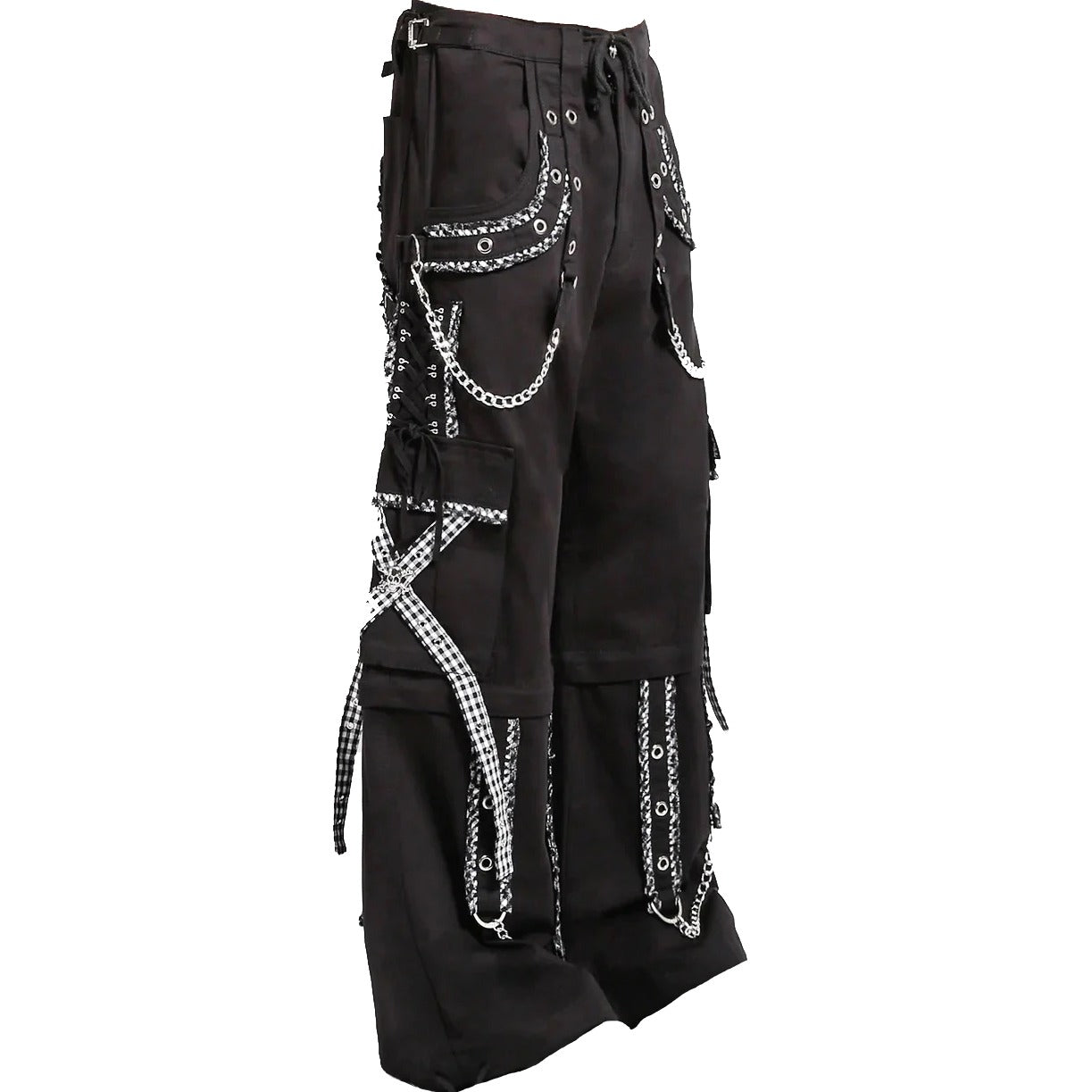 Gothic Men's Peep Dark Street Pant White