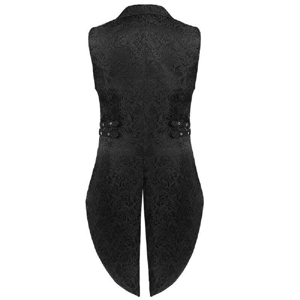 Mens Steampunk Vintage Tailcoat Jacket Gothic Victorian Frock Coat Uniform Coat