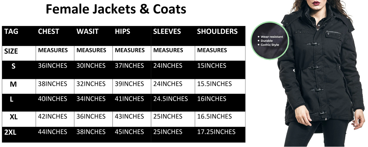 Gothic Winter Jacket black