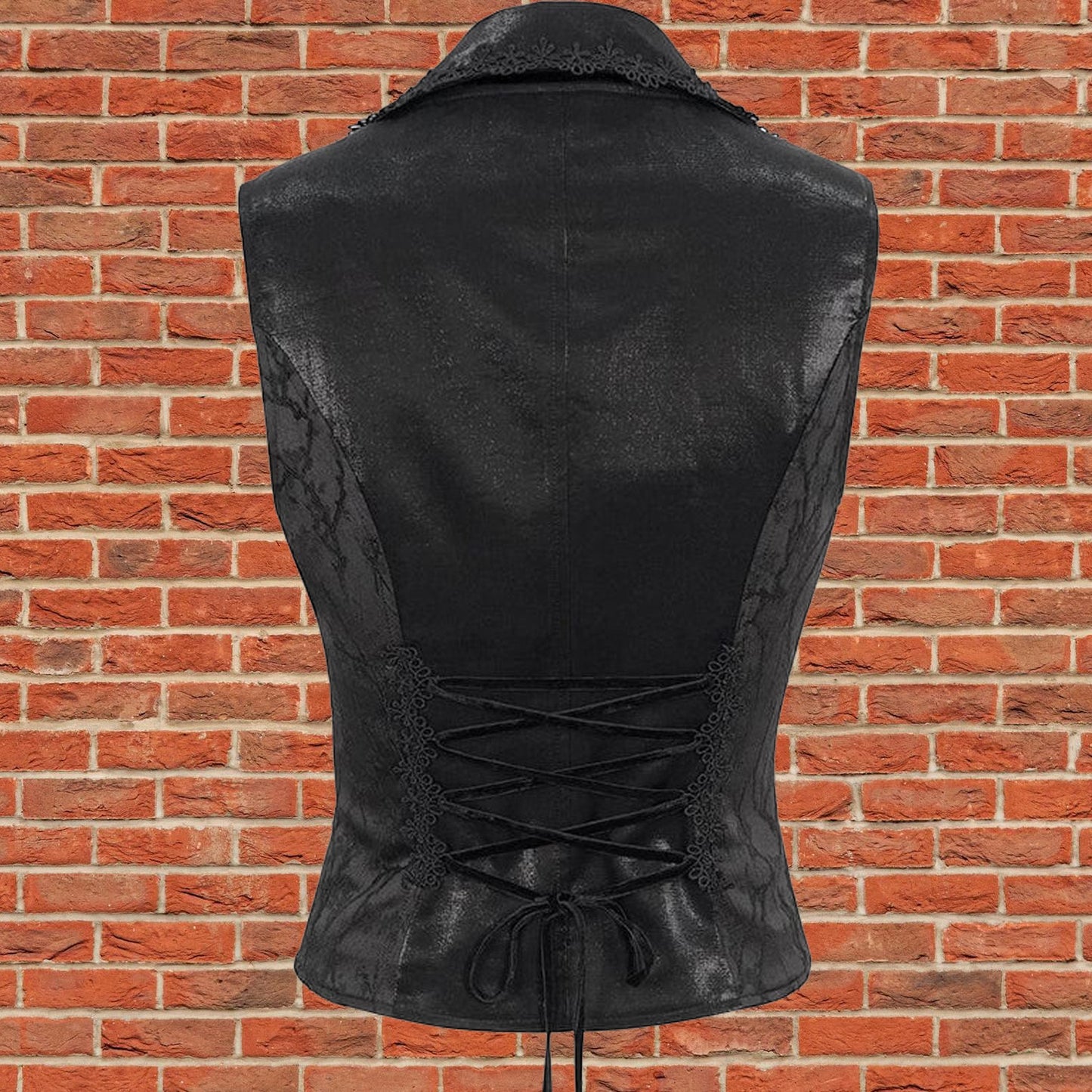 Women's Gothic Floral Embroidered Swallow-tailed Vest