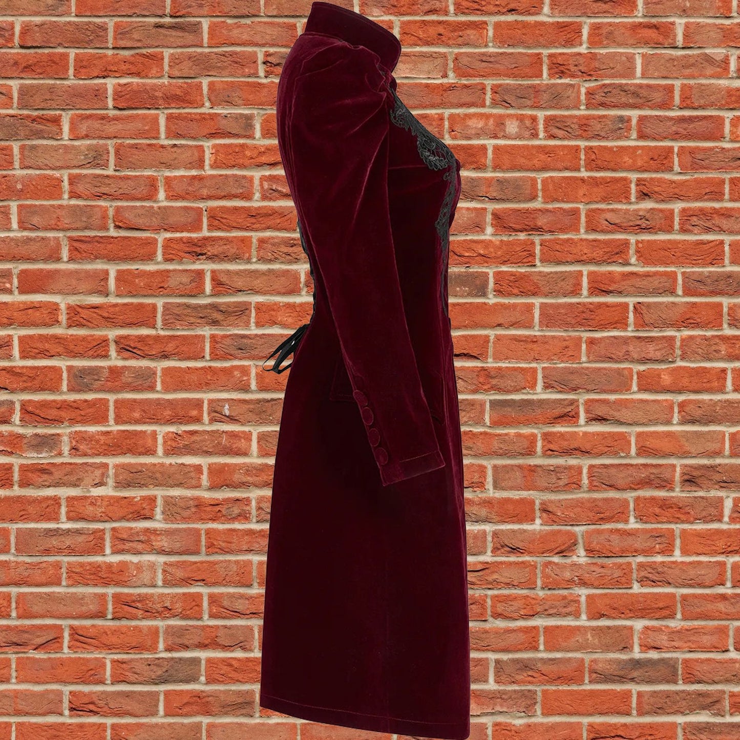 Womens Vespertine Mid Length Coat Red