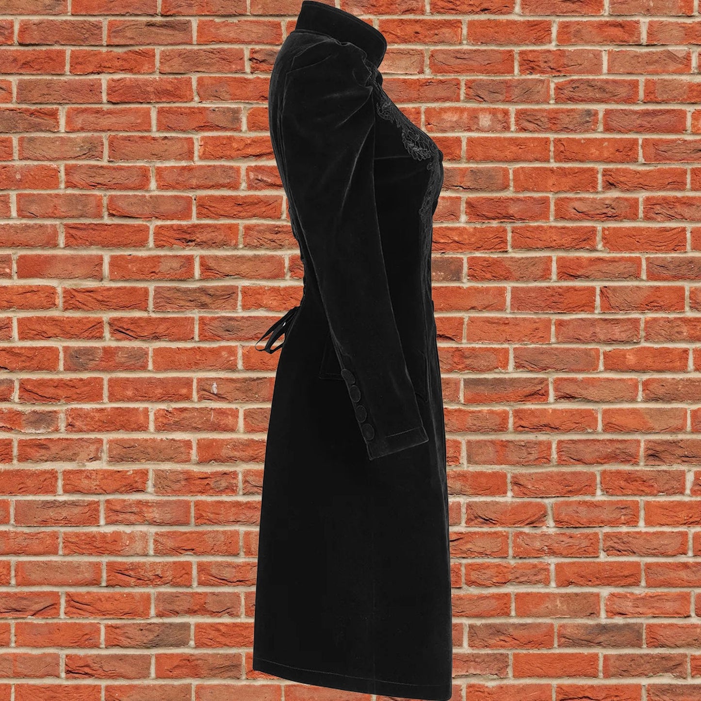 Womens Vespertine Mid Length Coat Black