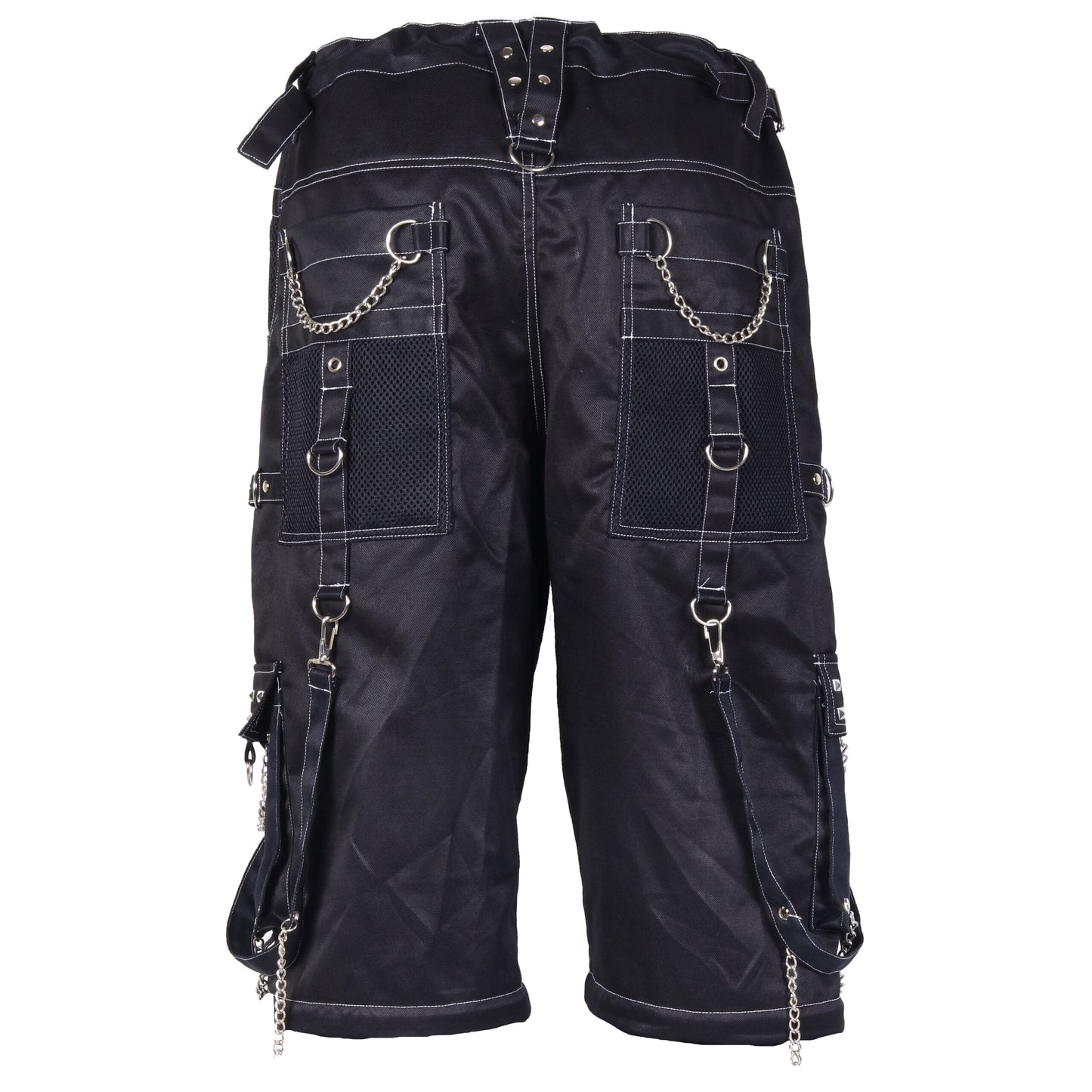 Gothic Bondage Black Big Skull Men's Alternative Punk Rock Emo Shorts/USA