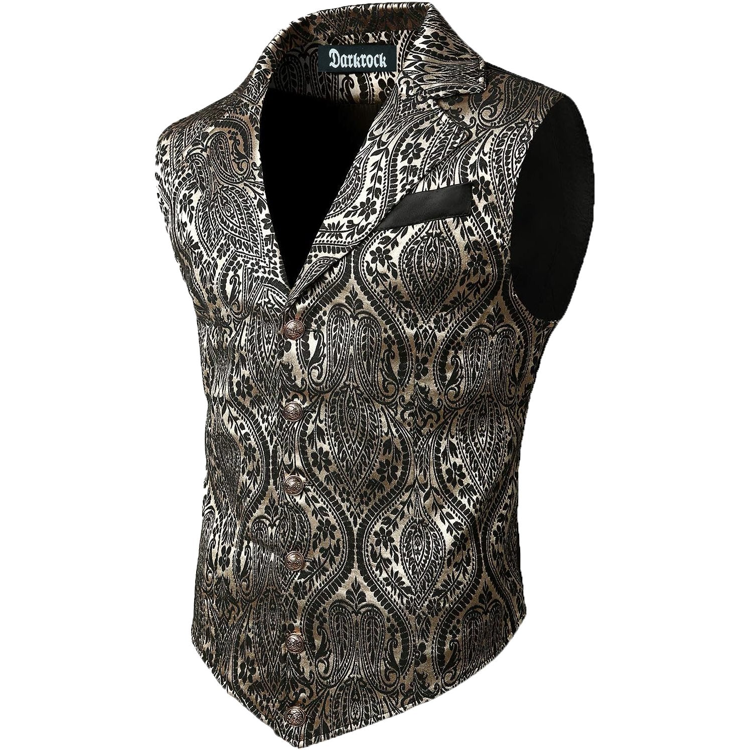 Gothic Men's Victorian Suit Vest Steampunk Waistcoat