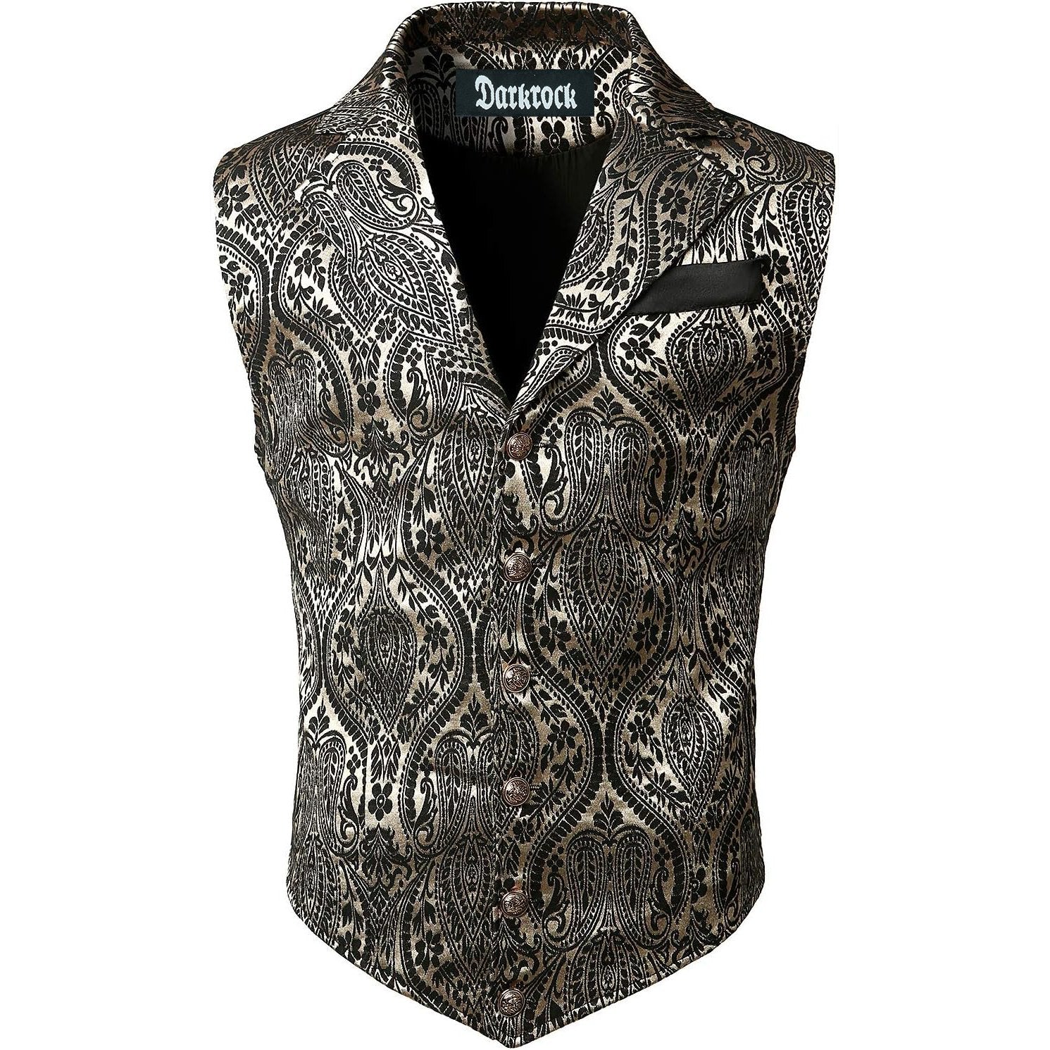 Gothic Men's Victorian Suit Vest Steampunk Waistcoat
