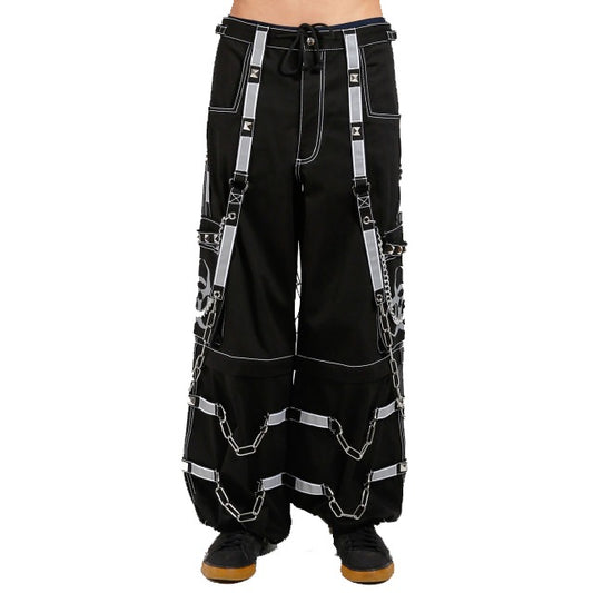 Prime Quality Men Gothic Bondage Reflective Men Street Walker Pant Alternative Punk Rock Emo Trouser Pant Shorts