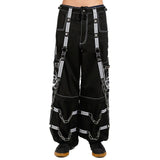 Prime Quality Men Gothic Bondage Reflective Men Street Walker Pant Alternative Punk Rock Emo Trouser Pant Shorts