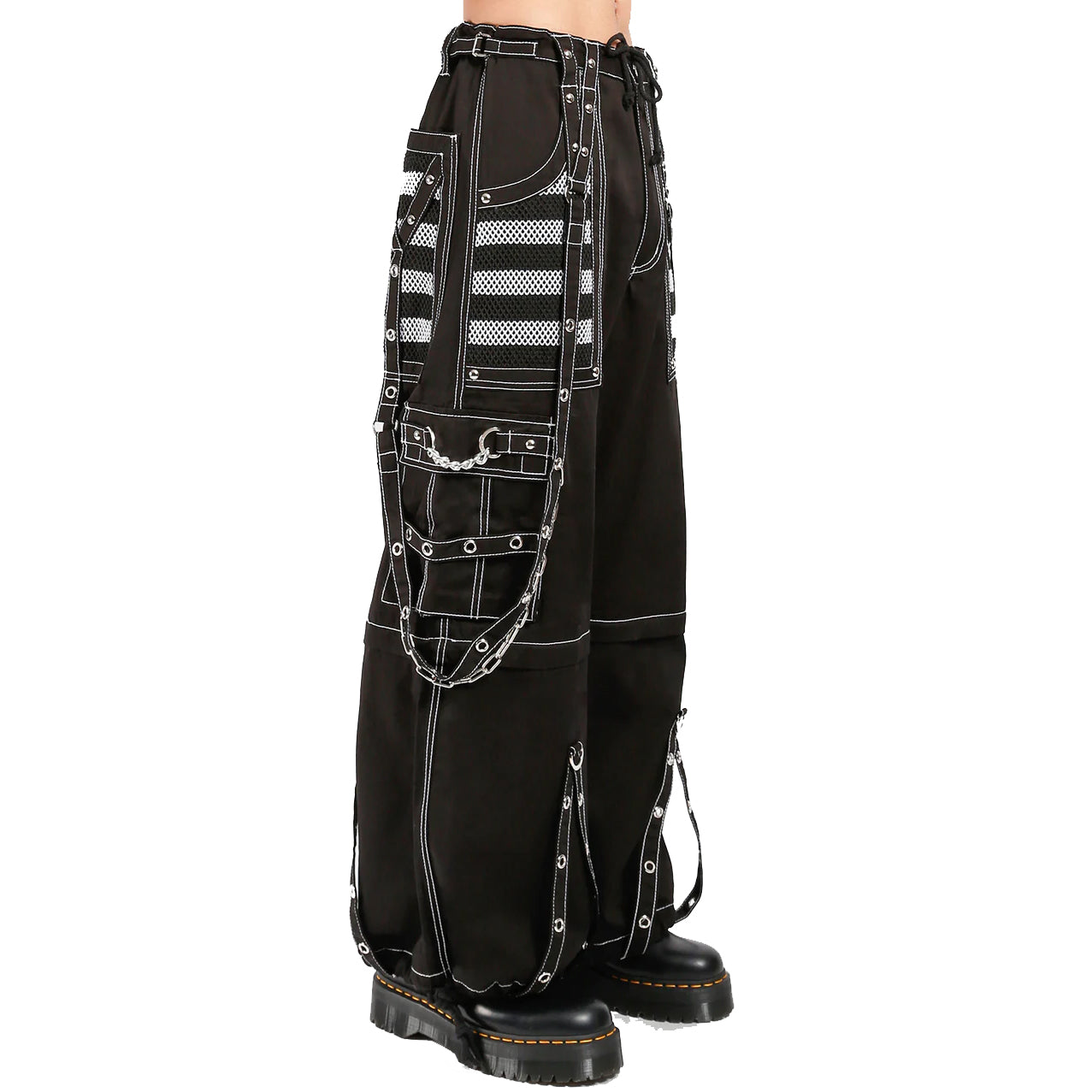 Gothic Extreme Bondage Skater Gothic Punk Rocker Cyber Goth Steampunk Biker Pant