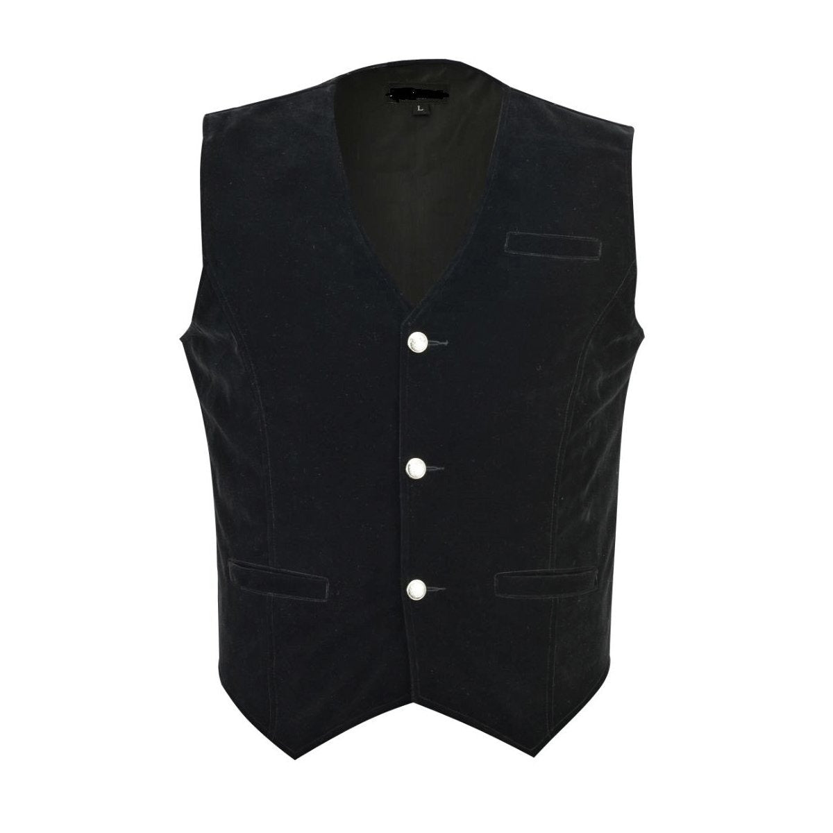 Men's Black Velvet Vest /Waistcoat Gothic Steampunk/Wedding Vest/Prom Vest