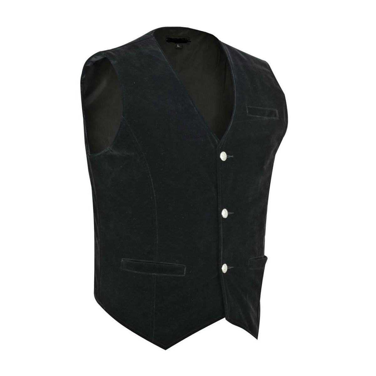 Men's Black Velvet Vest /Waistcoat Gothic Steampunk/Wedding Vest/Prom Vest
