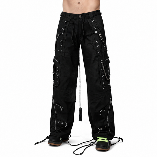Gothic Bondage Men Pant Alternative Punk Attitude Cyber Rock Emo Trouser Pant Shorts USA