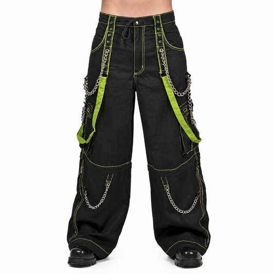 Gothic Bondage Men's Pant Alternative Punk Rock Skater Emo Trouser Pant Shorts
