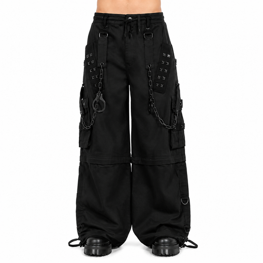 Prime Quality Handmade Gothic Bondage Black Skater Men's Pant Alternative Punk Rock Emo Trouser Pant Shorts/USA