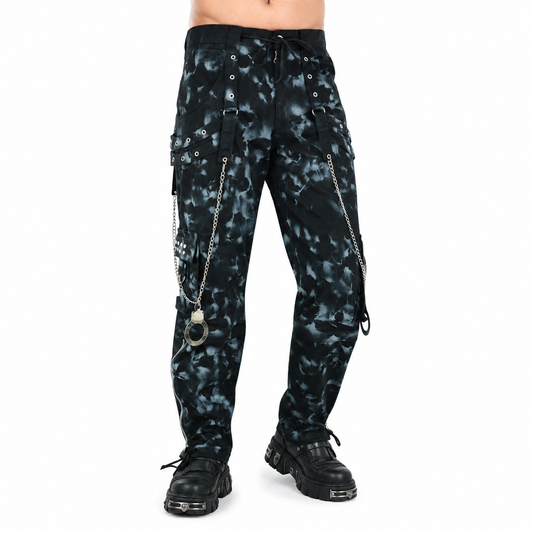 Skinny Jeans Mechanic Acid Rave Gothic Cyber Apocalyptic Chain Goth Techno Jeans Punk Pants