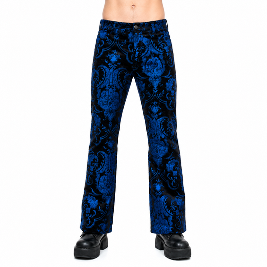 Tapestry Victorian Vampire Dracula Gothic Steampunk Pirate Blue Black Pants