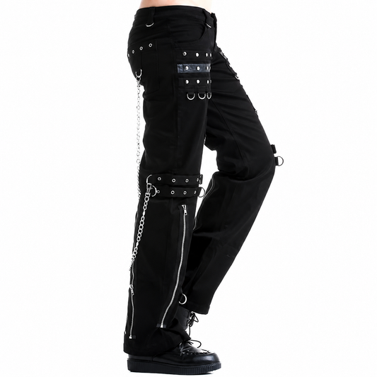 Men's Gothic Bondage Pant Rock Hard Trouser Heavy Weight Pant