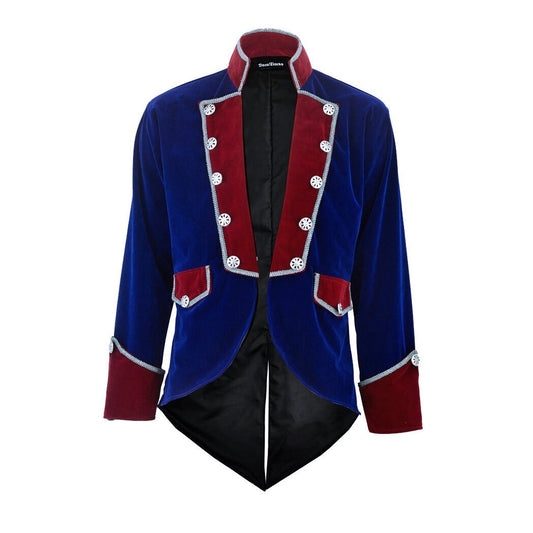 Men's Velvet Vladimir Tuxedo Jacket Tail Coat Goth Steampunk Victorian/Tailcoat