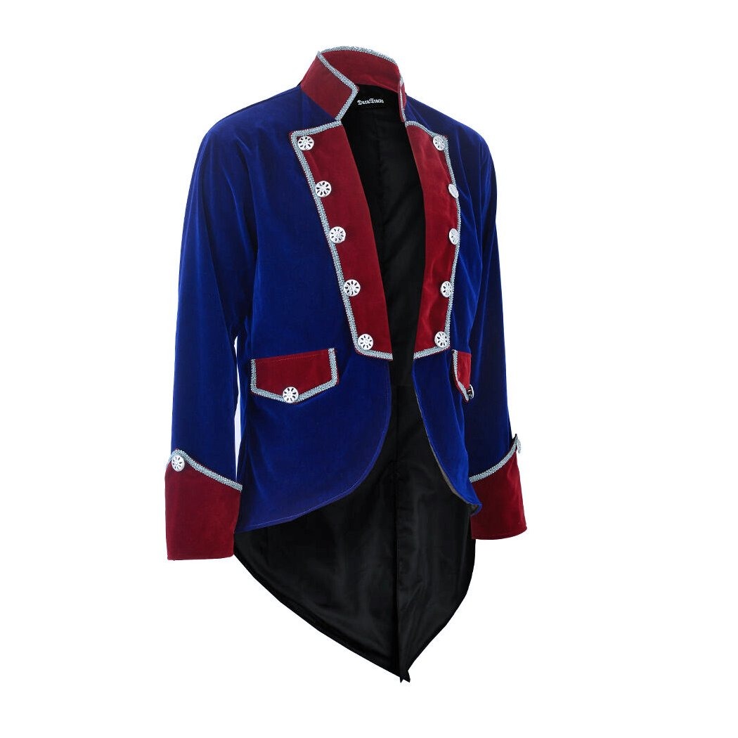 Men's Velvet Vladimir Tuxedo Jacket Tail Coat Goth Steampunk Victorian/Tailcoat