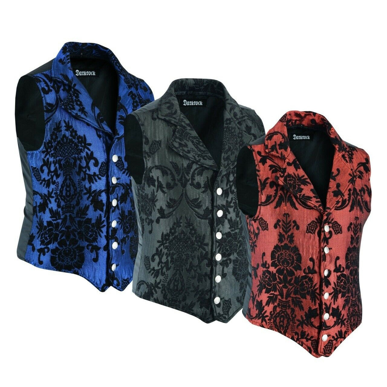 Victorian Gentleman's Aristocrat Vest Tapestry Stylish Casual Vest Gold