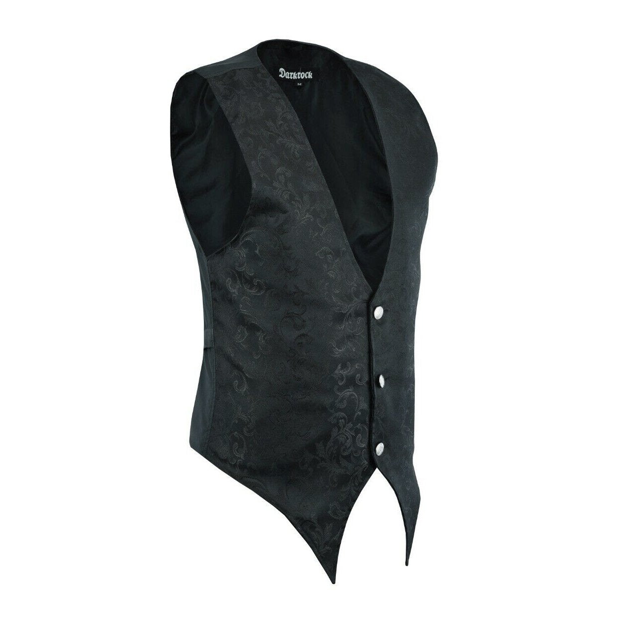 DARKROCK Victorian Single Breasted Brocade Vest Regency Waistcoat (2)