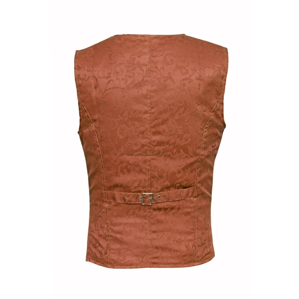 DARKROCK Waistcoat Gothic Steampunk Brown Vest(back)