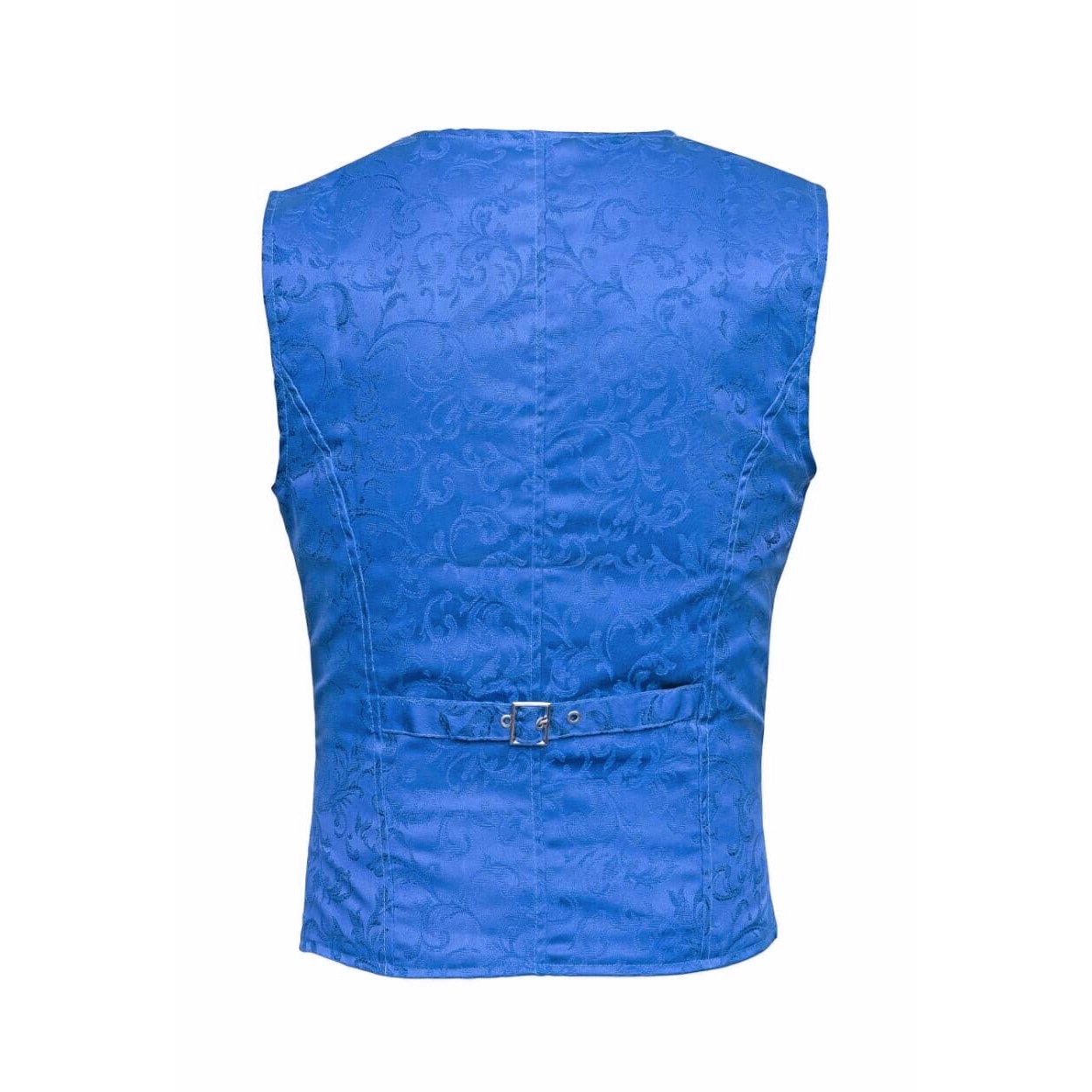 DARKROCK Waistcoat Gothic Steampunk Royal Blue Vest(back)