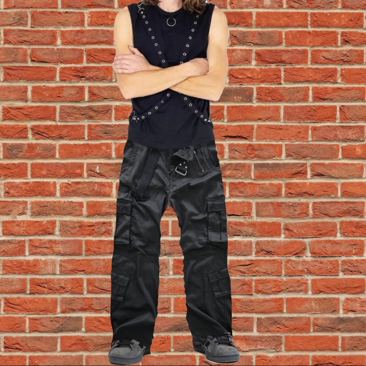 Men's Cotton Casual Military Army Camo Combat Work Cargo Pants with 8 Pockets