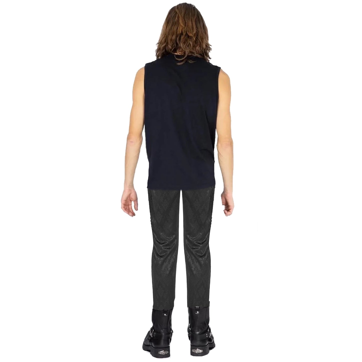 Gothic Punk Rave Mens Gothic Aristocrat Jacquard Dress Pants