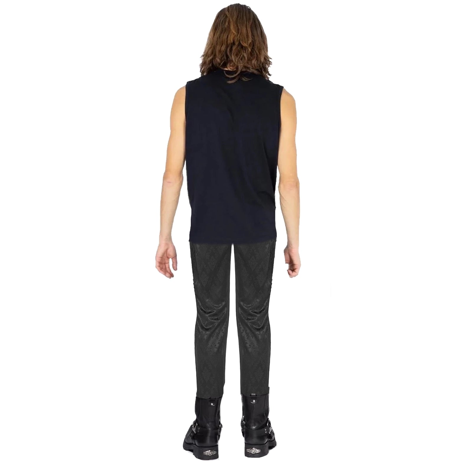 Gothic Punk Rave Mens Gothic Aristocrat Jacquard Dress Pants