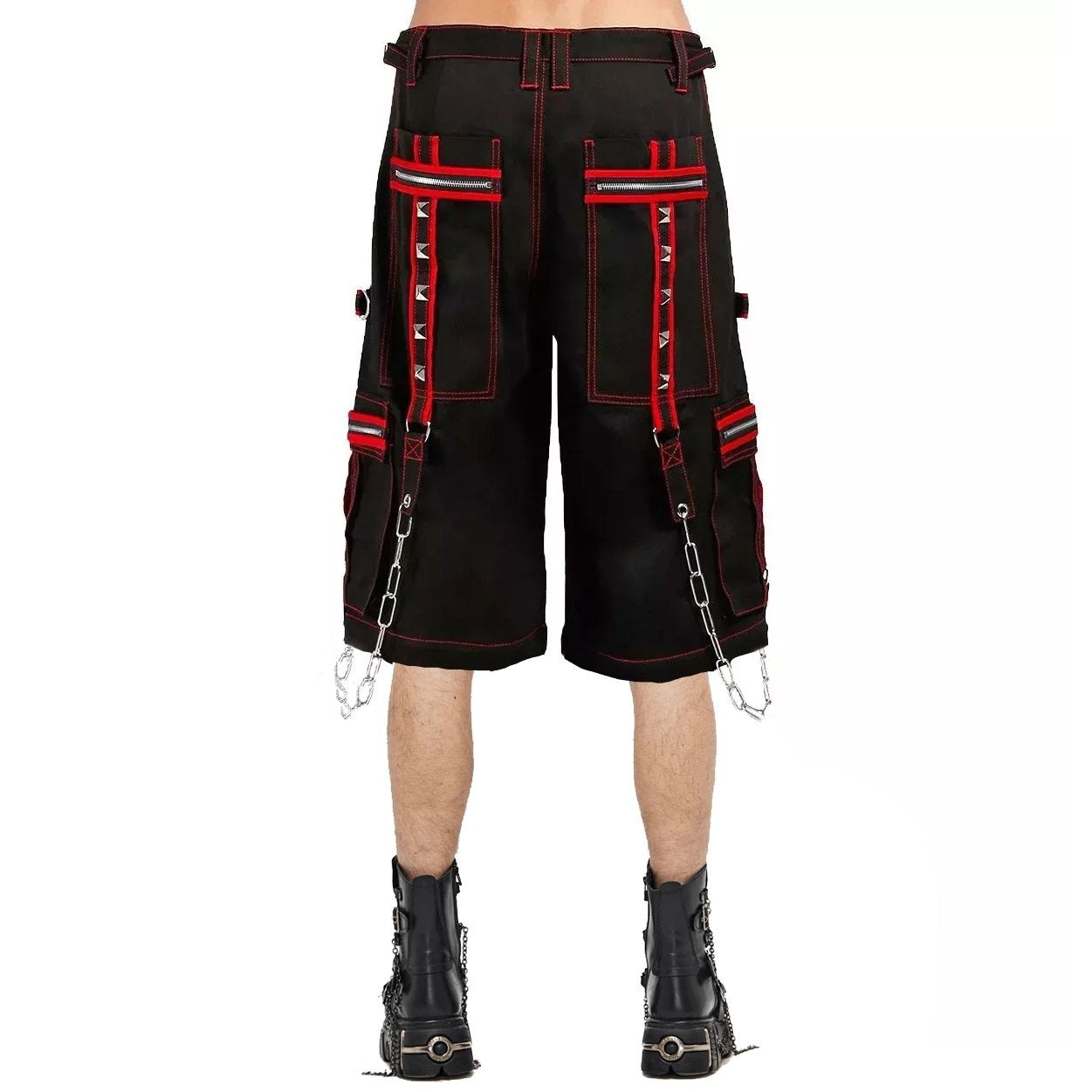 Gothic Extreme Bondage Skater Gothic Punk Rocker Cyber Gothic Steampunk Biker Emo Shorts