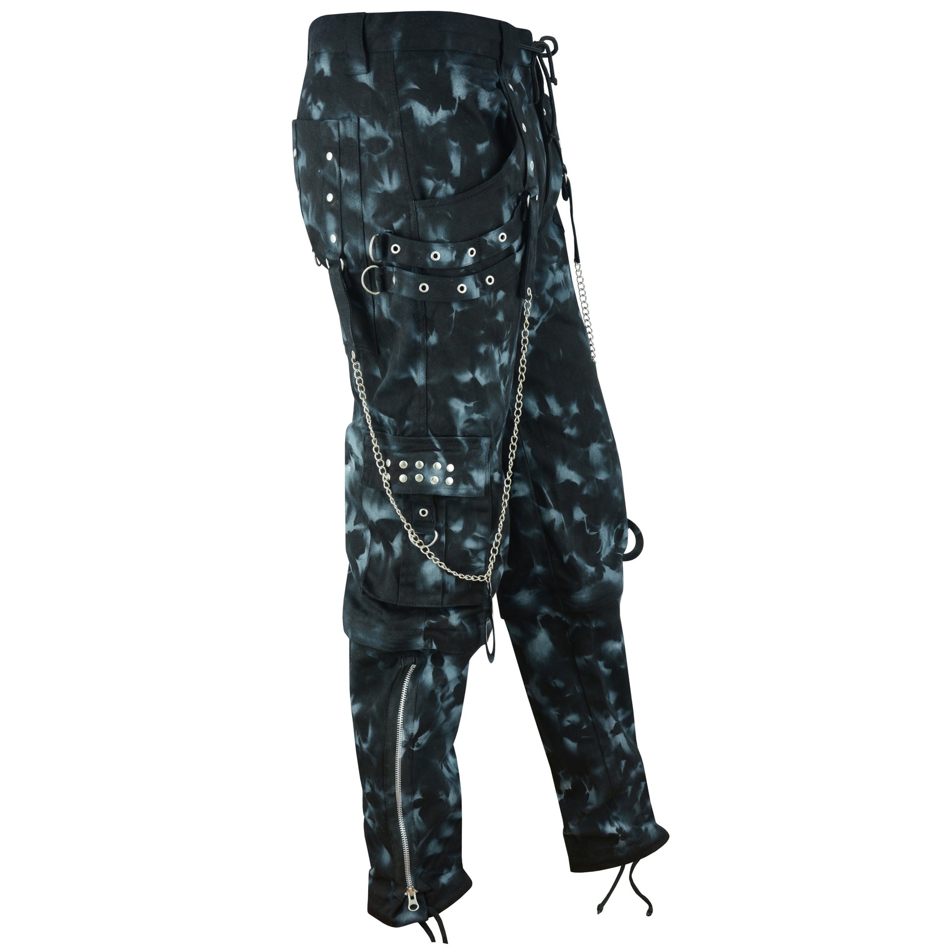 Skinny Jeans Mechanic Acid Rave Gothic Cyber Apocalyptic Chain Goth Techno Jeans Punk Pants