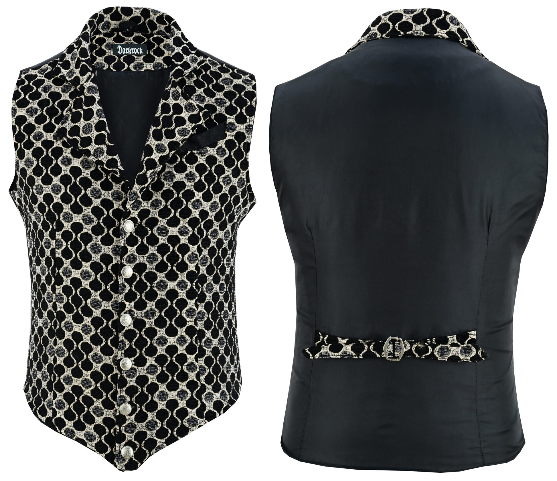 Handmade Gold Men's Victorian Suit Gentleman Vest Steampunk Gothic Waistcoat/Usa