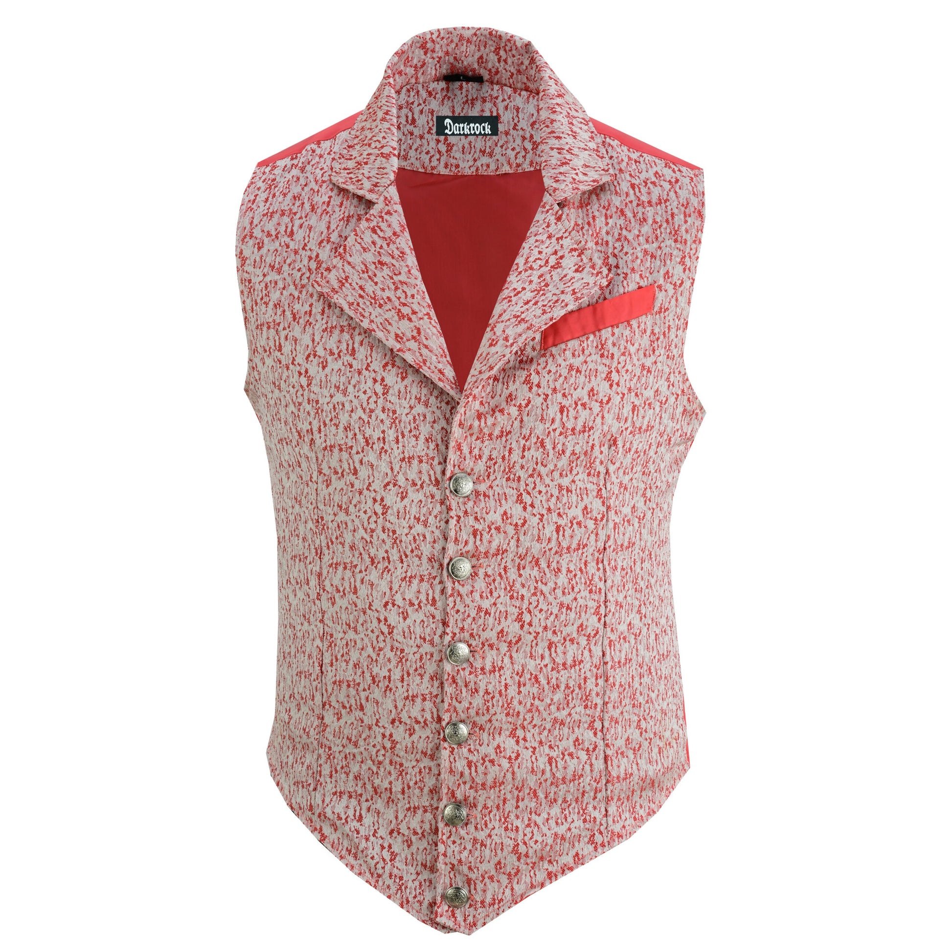 Handmade Orange Men's Victorian Suit Gentleman Vest Steampunk Gothic Waistcoat/Usa