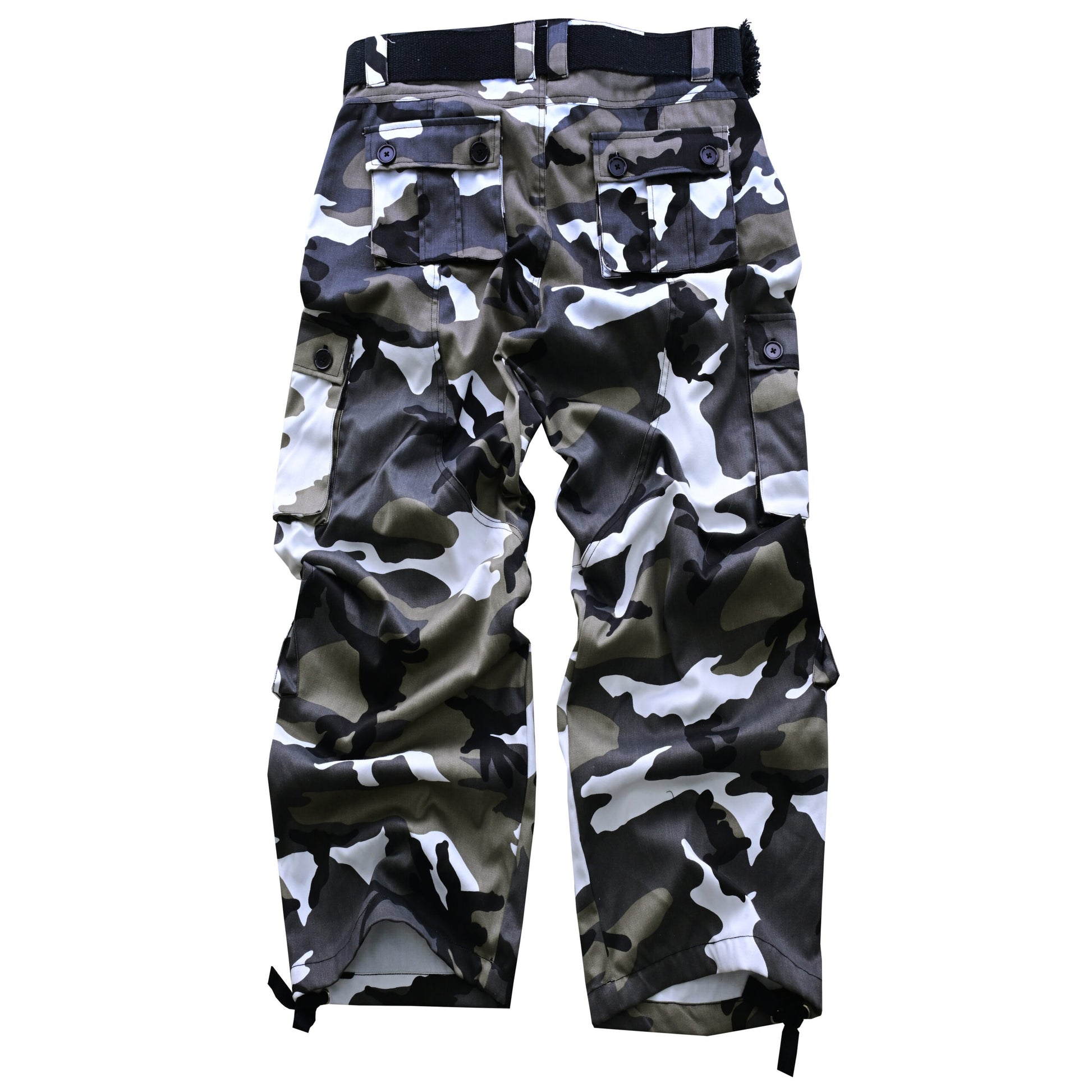 AKARMY Men's Cotton Casual Military Army Camo Combat Work Cargo Pants with 8 Pockets