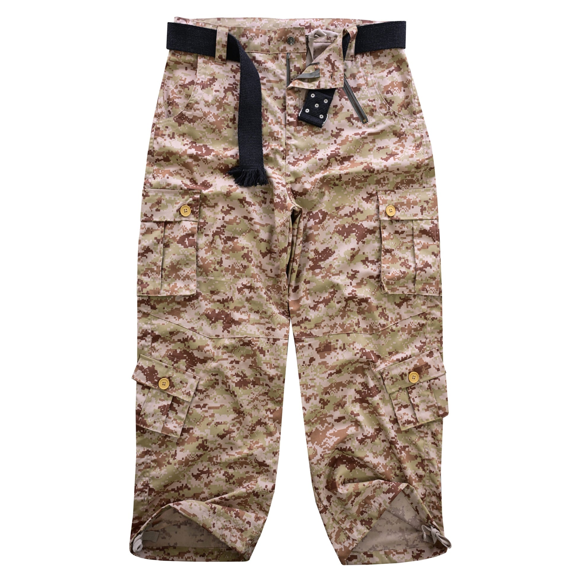 AKARMY Men's Cotton Casual Military Army Camo Combat Work Cargo Pants with 8 Pockets
