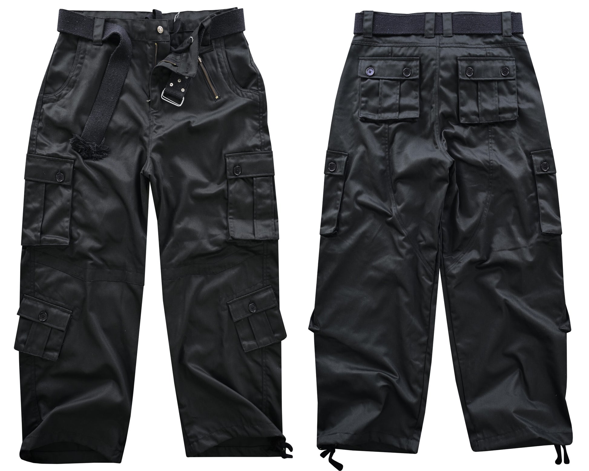 AKARMY Men's Cotton Casual Military Army Camo Combat Work Cargo Pants with 8 Pockets