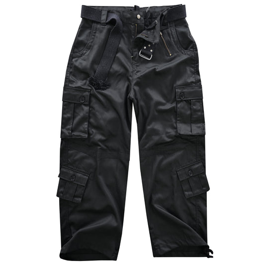 AKARMY Men's Cotton Casual Military Army Camo Combat Work Cargo Pants with 8 Pockets