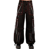 Men's Electro Bondage Gothic Red Stitch Rave Gothic Cyber Chain Goth Jeans Punk Rock Pants/USA