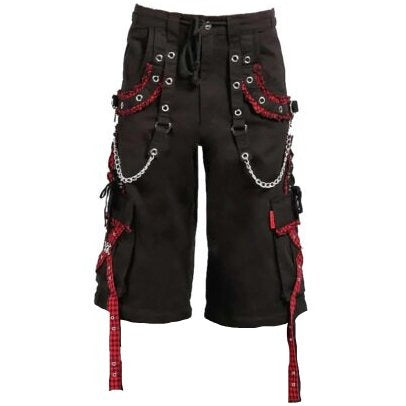 EXTREME BONDAGE GOTHIC PUNK ROCKER CYBER GOTHIC BLACK STEAMPUNK BIKER SHORTS